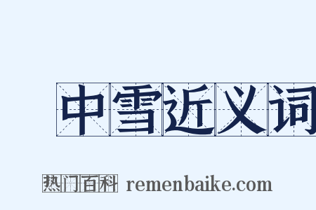 柸中雪近义词是什么意思的图片